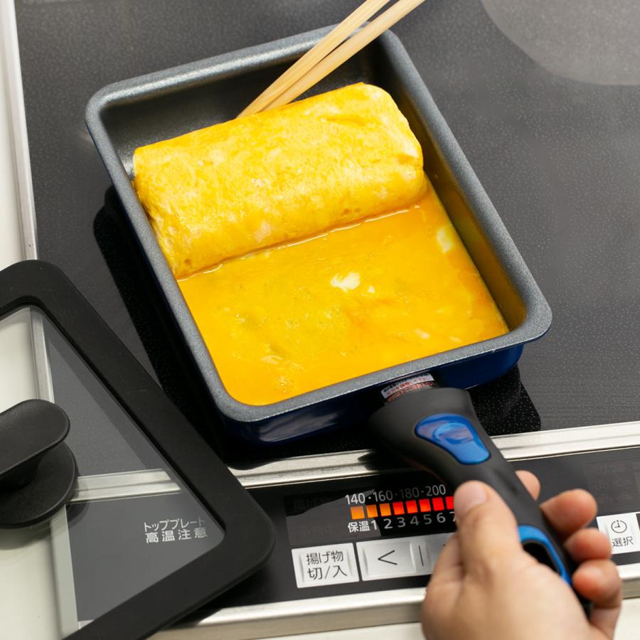 谷口金属工業 卵焼き器 13×18cm IH対応 蓋付き 深型 ちょい深IH 谷口金属工業 卵焼き器 13×18cm IH対応 蓋付き 深型 ちょい深IH