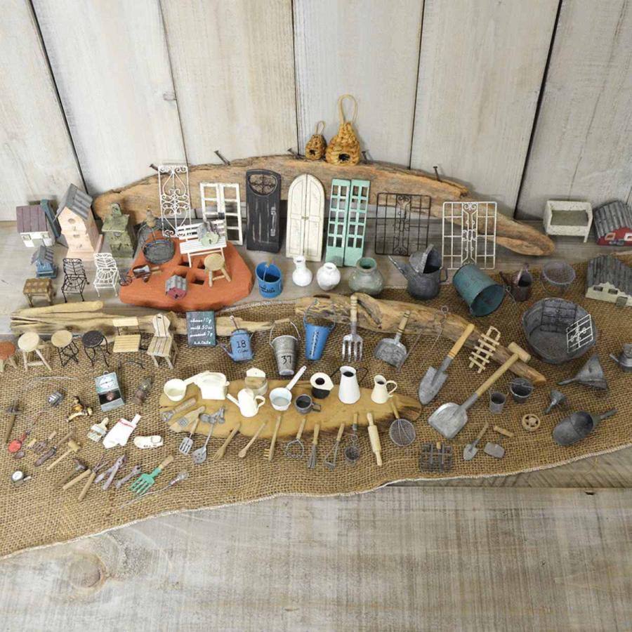 オーナメント ガーデニング 園芸 ミニチュアパーツ アイアンチェアー