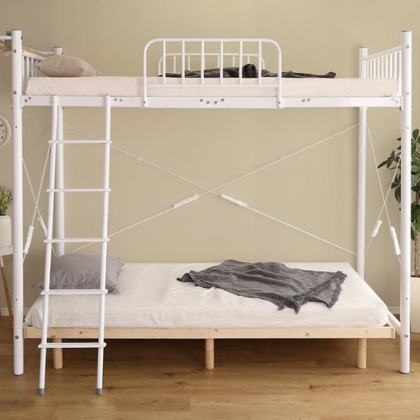 ホームテイスト ロフトベッド 宮付き 高さ調節 ミドル ハイ