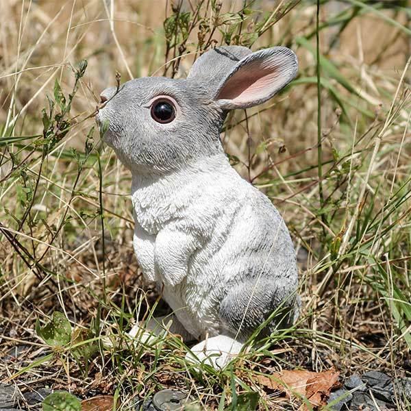 うさぎ　ラビット　rabbit　金属製　置物　リアル　インテリア　オブジェ　重い リアルなウサギの置物 仲良しラビット うさぎのフィギュア オブジェ 置物