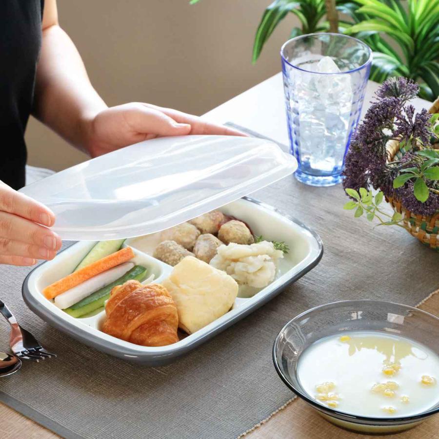 ランチプレート フタ付き 楽弁 角型 プラスチック ( 日本製 ランチプレート フタ付き 楽弁 角型 プラスチック ( 日本製