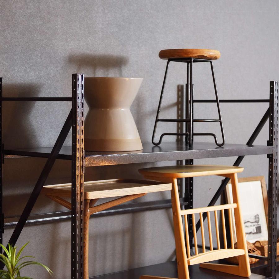 東谷 スチールラック 4段 深型 キャスター付 ボルトレス RALD 幅129cm