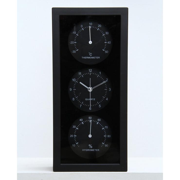 置き時計 温度計 湿度計 ダンデ 縦型 アナログ インテリア おしゃれ （ 置時計 とけい 時計 アラームクロック テーブルクロック ）｜colorfulbox｜02