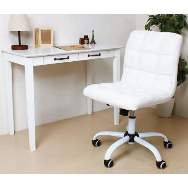 肘付き　デスクチェア　オフィスチェア　キャスター付 ミヤグチ企販 デスクチェア 座面高43.5〜53cm オフィスチェア