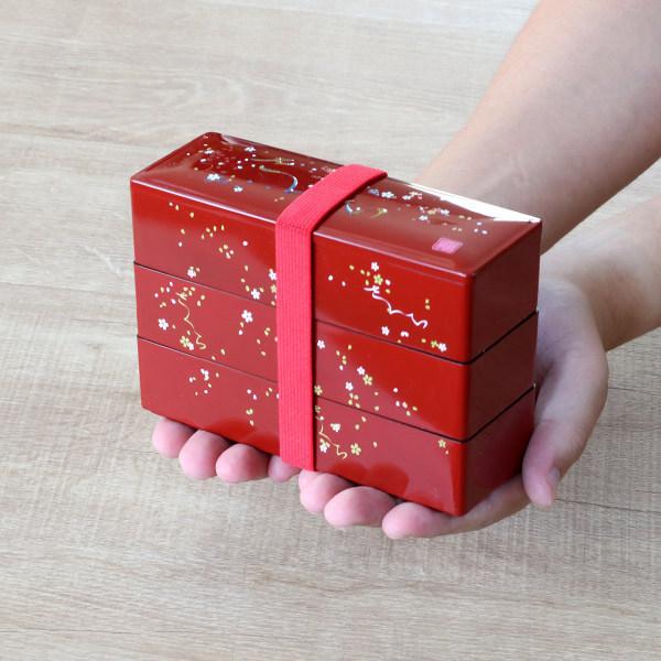 お弁当箱 3段 600ml さくら 野点弁当 HAKOYA （ 弁当箱 ランチボックス