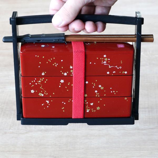 お弁当箱 3段 600ml さくら 野点弁当 HAKOYA （ 弁当箱 ランチボックス