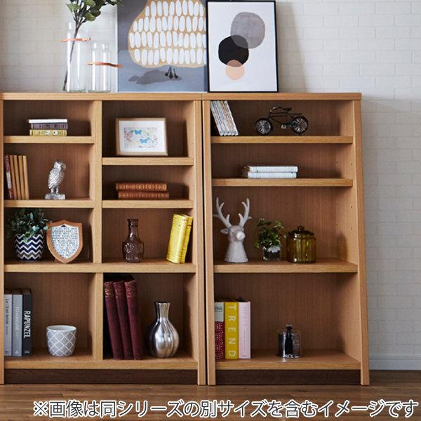 本棚 木製 ブックシェルフ 強化棚板 日本製 幅67cm 高さ120cm （ 壁面
