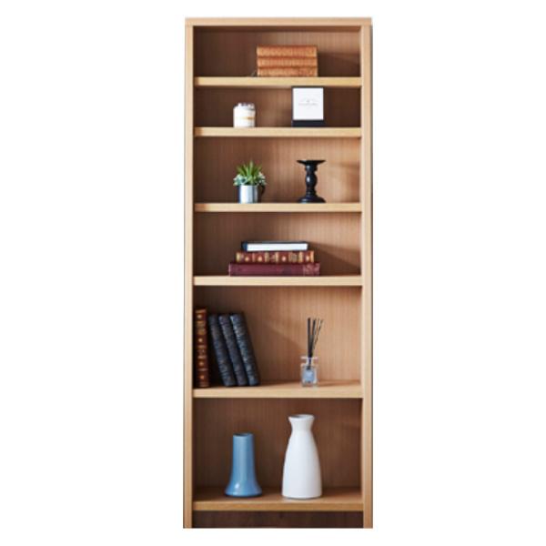 本棚 木製 ブックシェルフ 強化棚板 日本製 幅67cm 高さ180cm （ 壁面