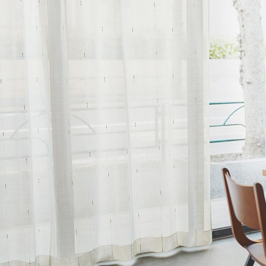 レースカーテン オーダーカーテン カスリイリ 1.5倍ヒダ 巾201〜234×丈