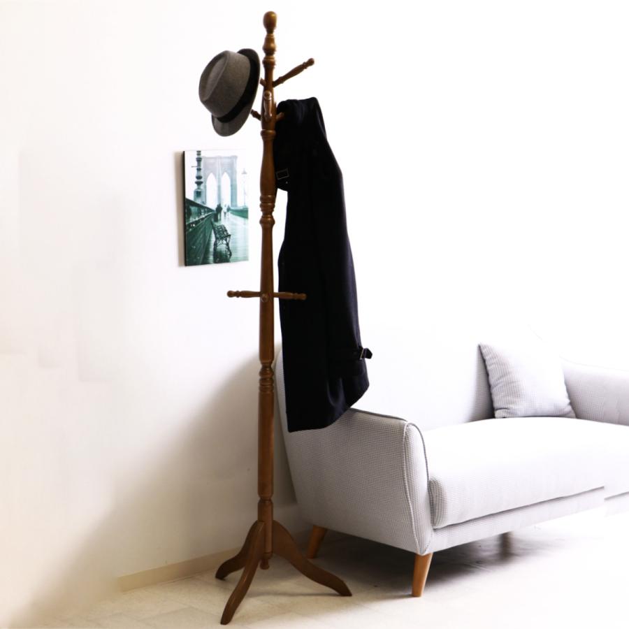 不二貿易（Fuji Boeki） ポールハンガー 木製 アンティークコート
