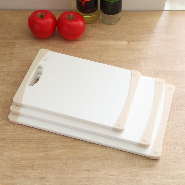 まな板 22cm×37cm 食洗機対応 抗菌 ストッパー付き耐熱抗菌まな板 M