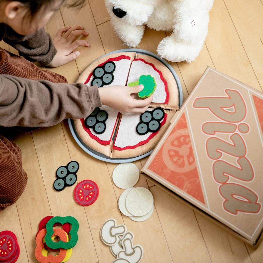 おもちゃ フェルト ピザセット Melissa ＆ Doug 3歳 （ おままごと