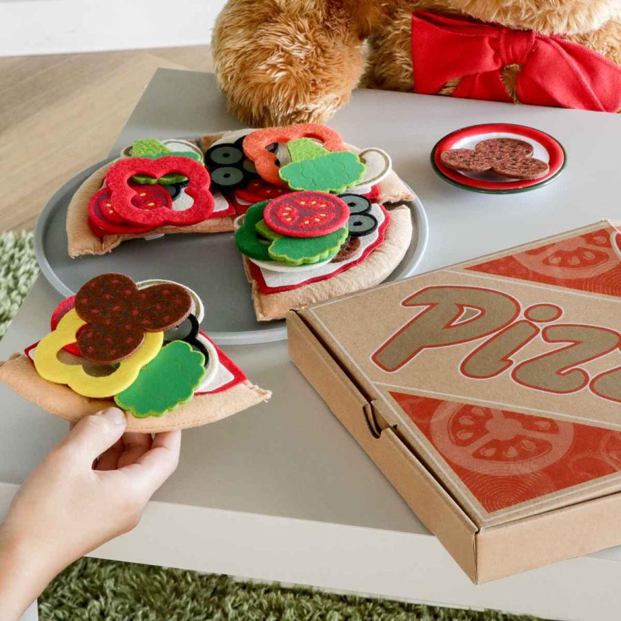 おもちゃ フェルト ピザセット Melissa ＆ Doug 3歳 （ おままごと