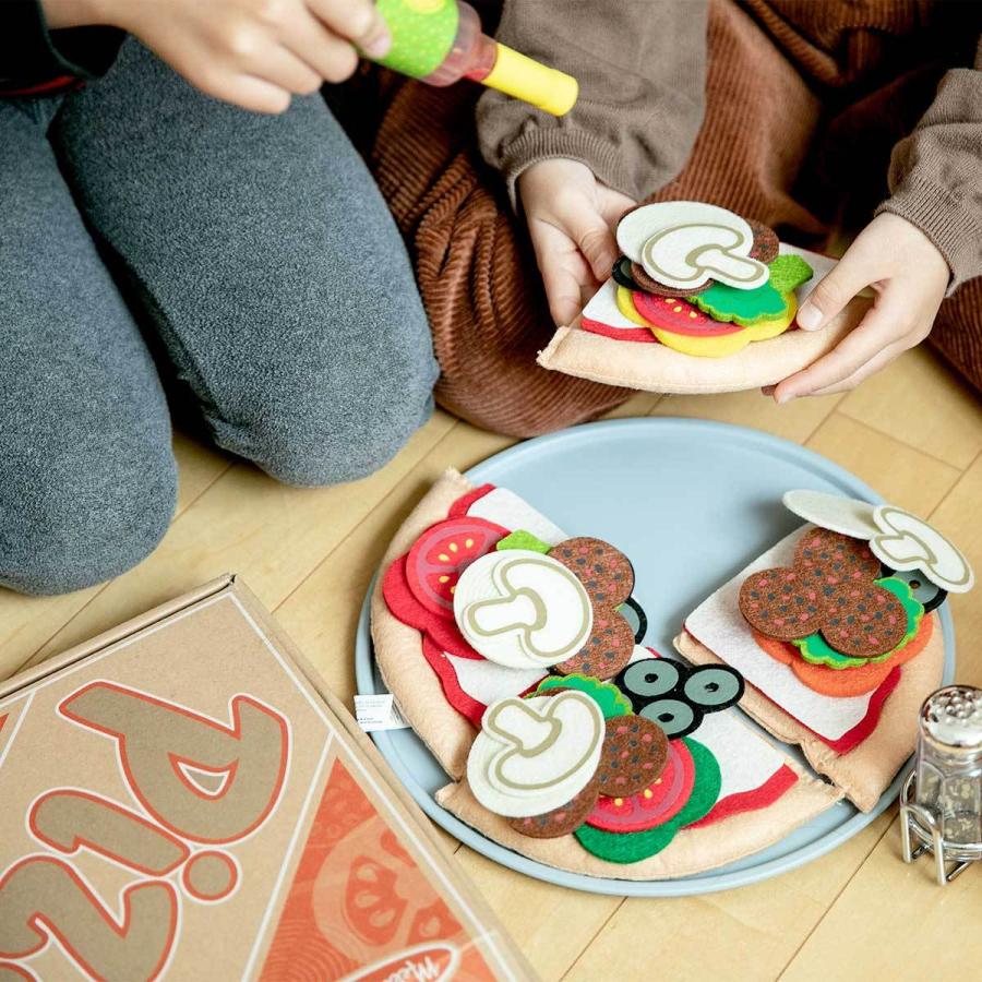 おもちゃ フェルト ピザセット Melissa ＆ Doug 3歳 （ おままごと