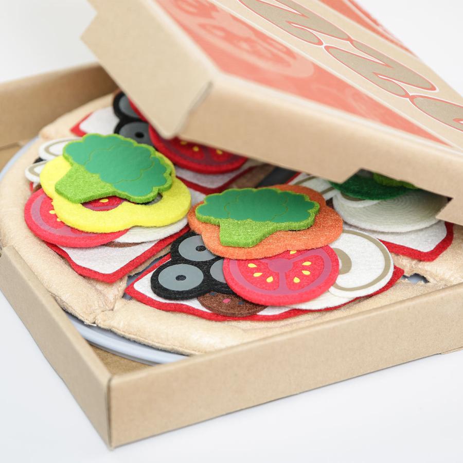 おもちゃ フェルト ピザセット Melissa ＆ Doug 3歳 （ おままごと
