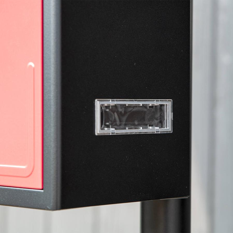 ポスト スタンドポスト スタンドセット ダイヤル式 窓付き