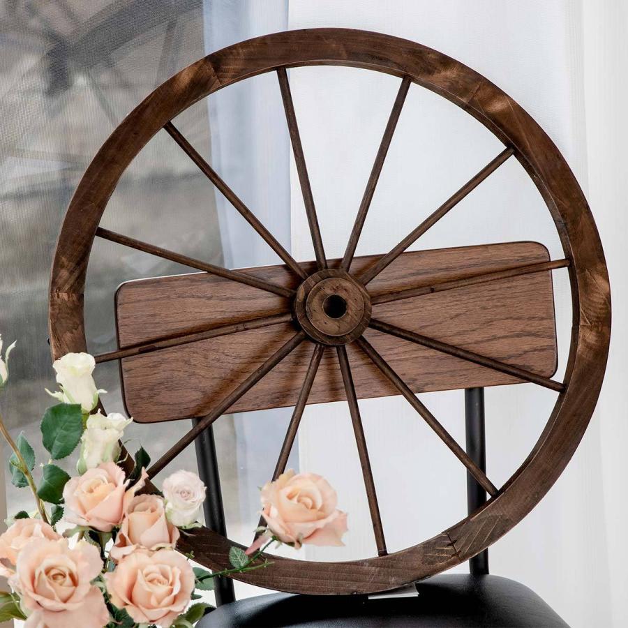 オーナメント ウッド・ホイール L （ ガーデニング雑貨 車輪 木製