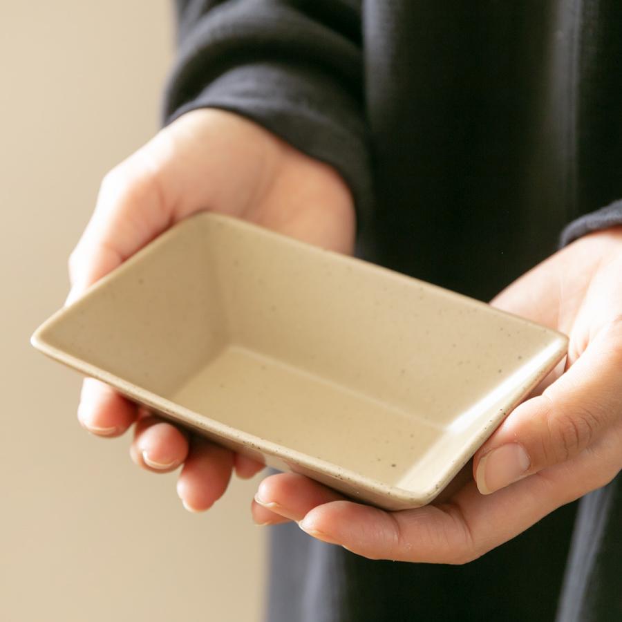 ボウル 13cm M KASANE レクタングル 陶器 （ 食洗機対応 皿 角皿 小皿