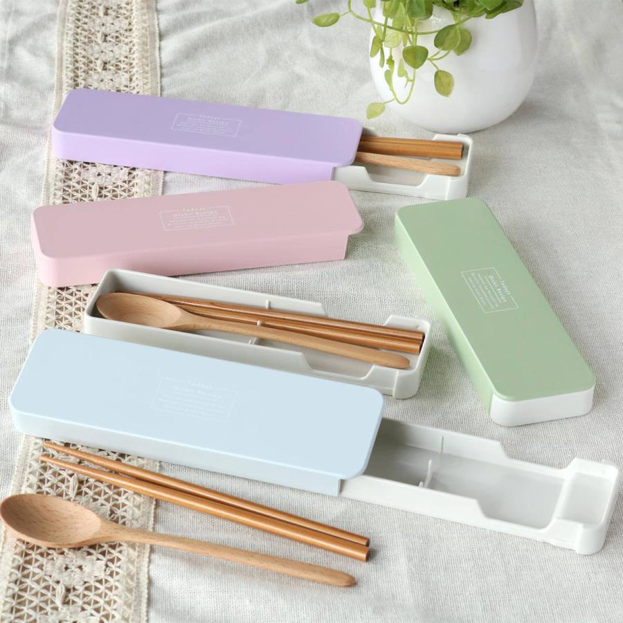 はしセット HAKOYA コンビセット 箸 スプーン 18cm iro iro スライド