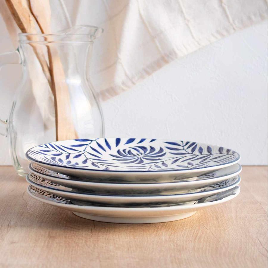 I PATRIZI 大皿　2枚セット 古伊万里 染錦大皿 三ツ組 共箱 タニト 東さ7-0327① 古