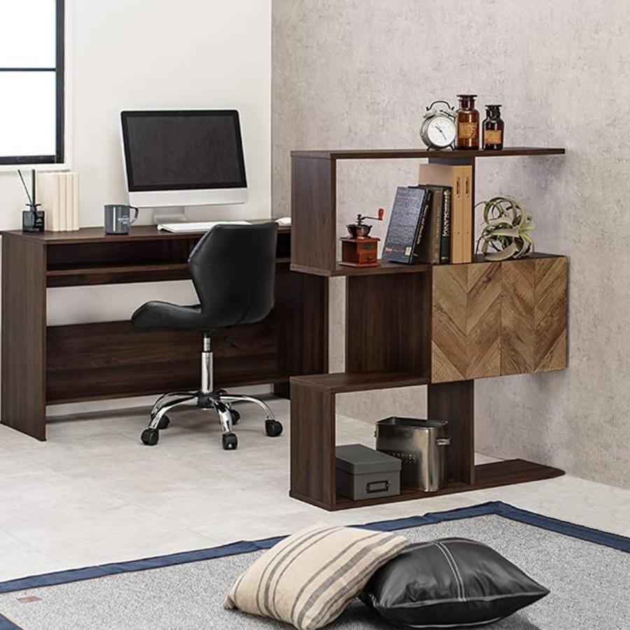 HAGiHARA（萩原） オープンラック 3段 ディスプレイラック 矢貼り風