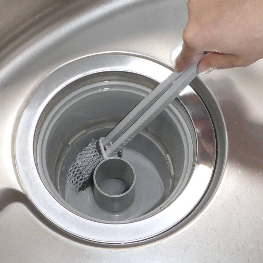 ブラシ 排水口 キッチン掃除 スポンジ （ 洗面台 お風呂 キッチン