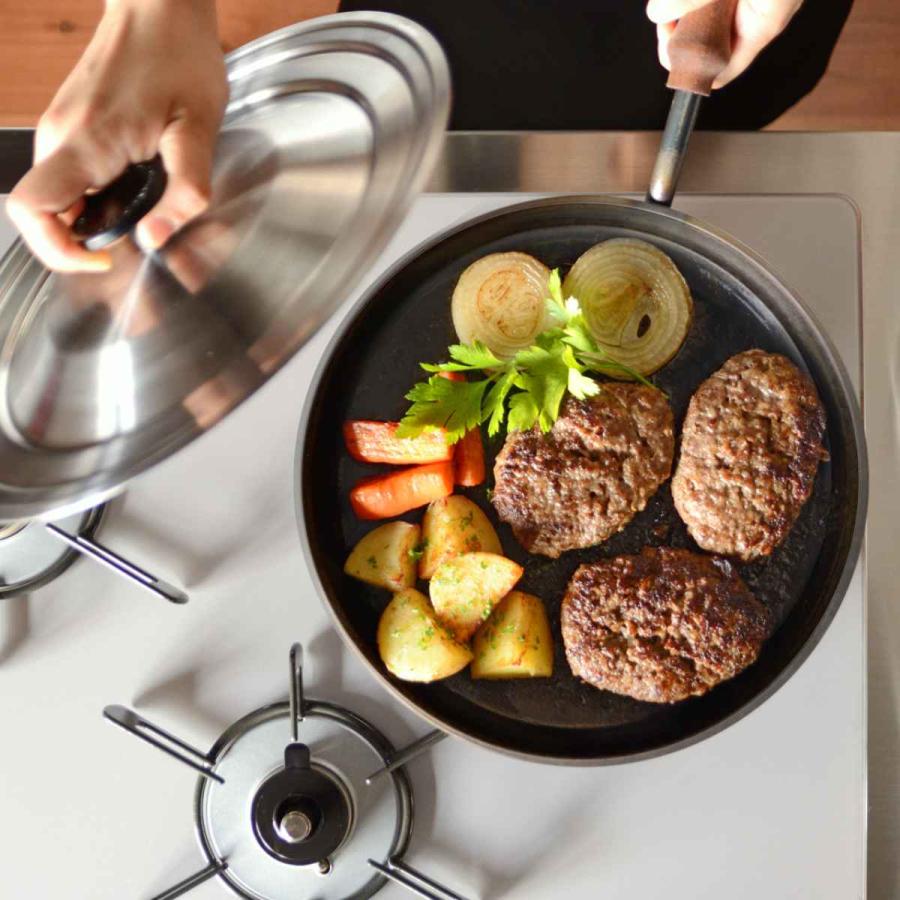 定価 アシモクラフツコラボ 【鉄】フライパン26㎝+【ステンレス】蓋