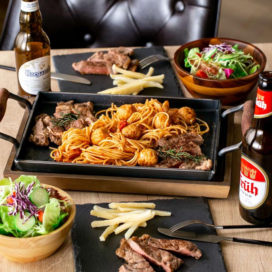 オークス（AUX） 鉄板 大 IH対応 鉄製 角蓋付き 大人の鉄板 日本製