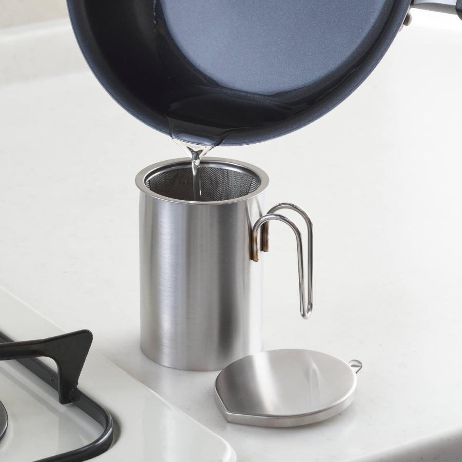 ヨシカワ オイルポット 350ml and ステンレスポット 日本製 （ オイル