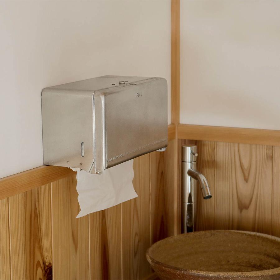 ダルトン ティッシュケース バイブレーション スチール 厚型対応