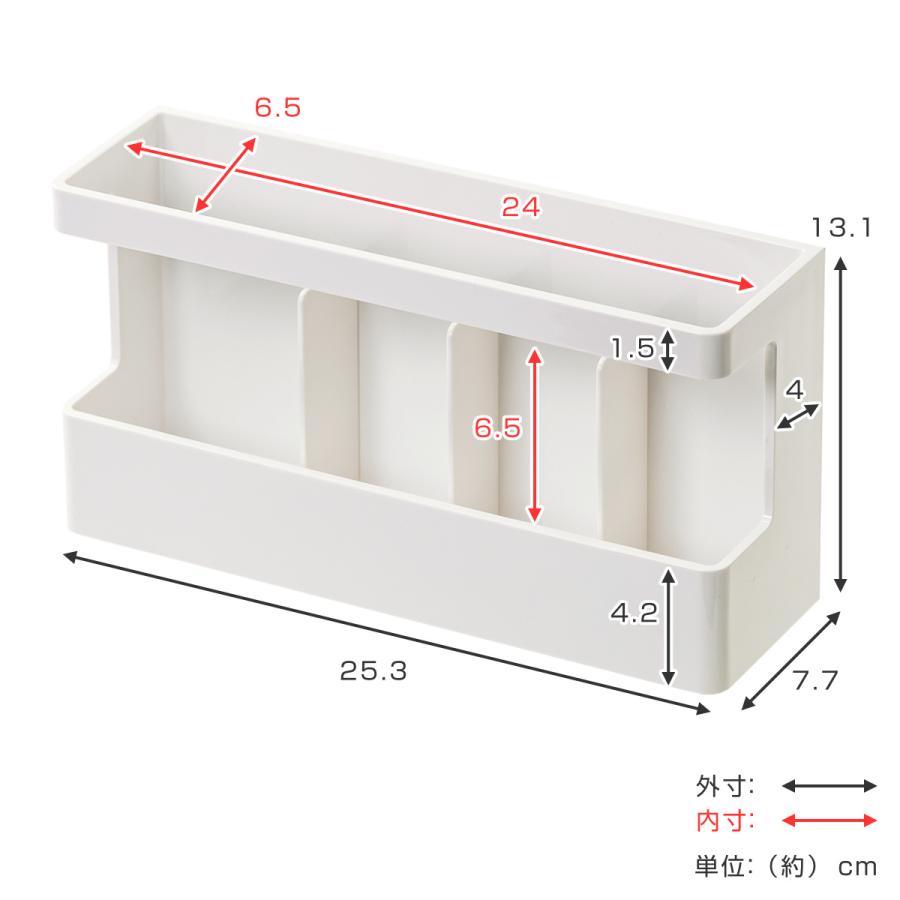 アスベル ラップホルダー キッチンポケット マグネット 仕切付き ポゼ