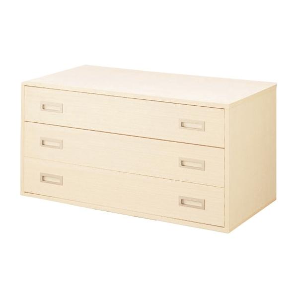 チェスト 3段 桐製 マルチクローゼット収納 幅100cm （ 収納チェスト