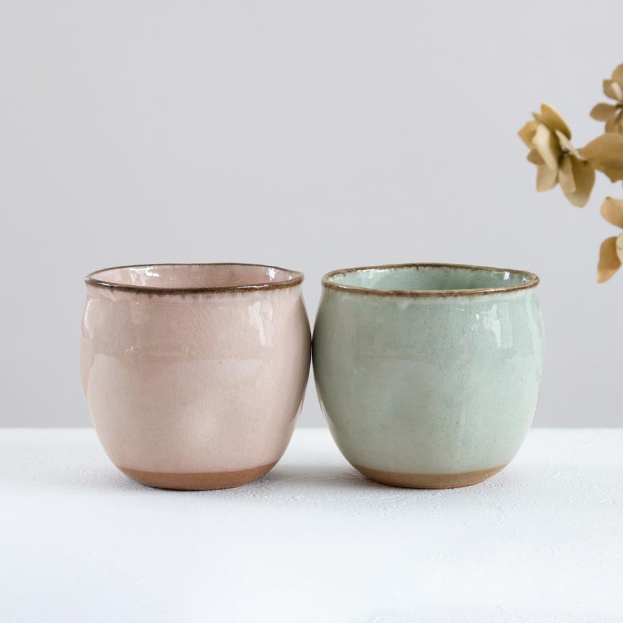 ロックカップ 285ml 陶器 美濃焼 日本製 （ 湯呑み 湯飲み 丸い ロック