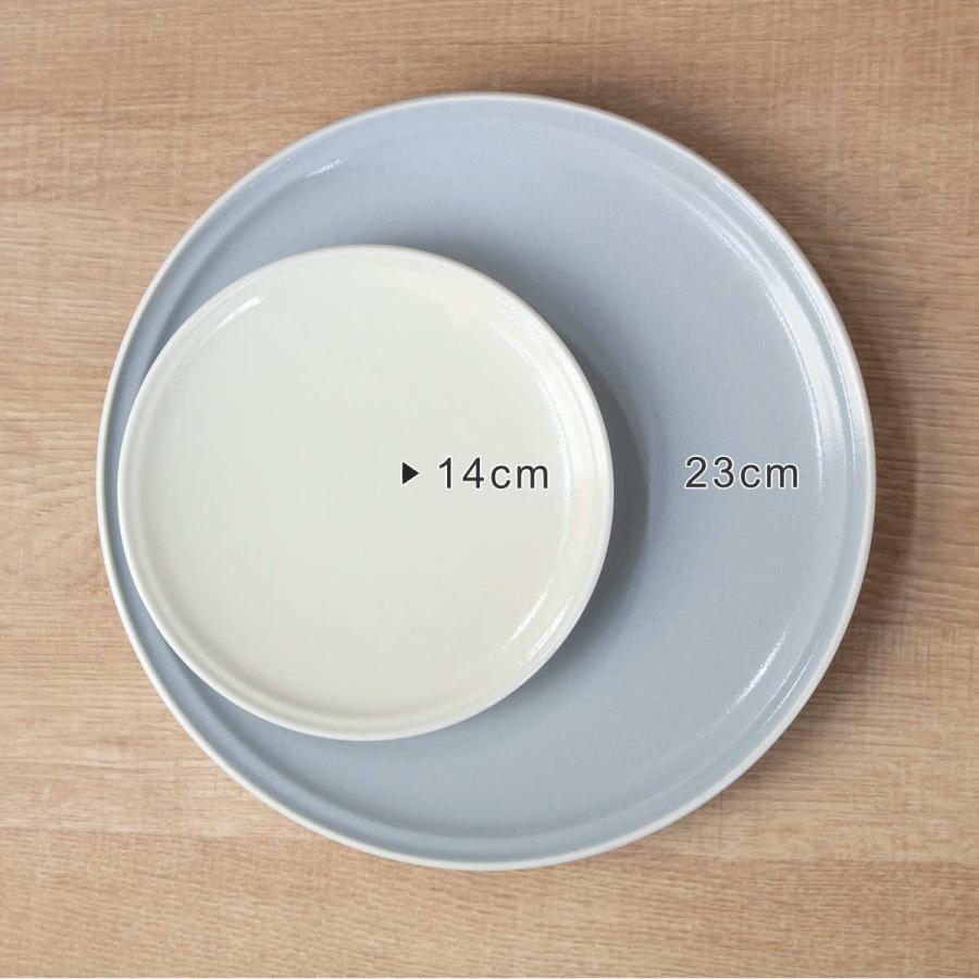 皿 プレート 14cm シエル 磁器 美濃焼 同色5枚セット （ 食洗機対応
