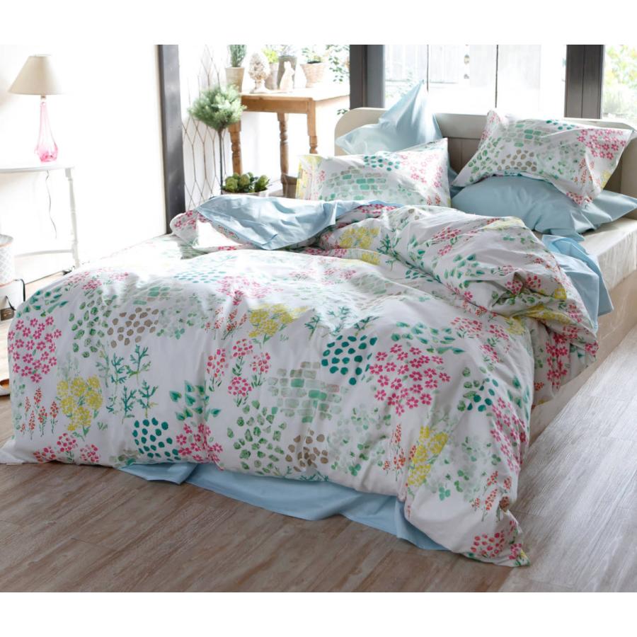 掛け布団カバー Fab the Home シングル ガーデンズ 花柄 綿100