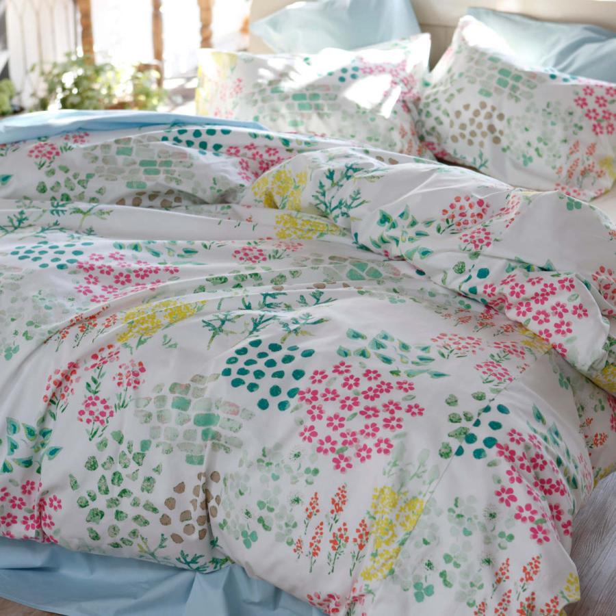 掛け布団カバー Fab the Home シングル ガーデンズ 花柄 綿100