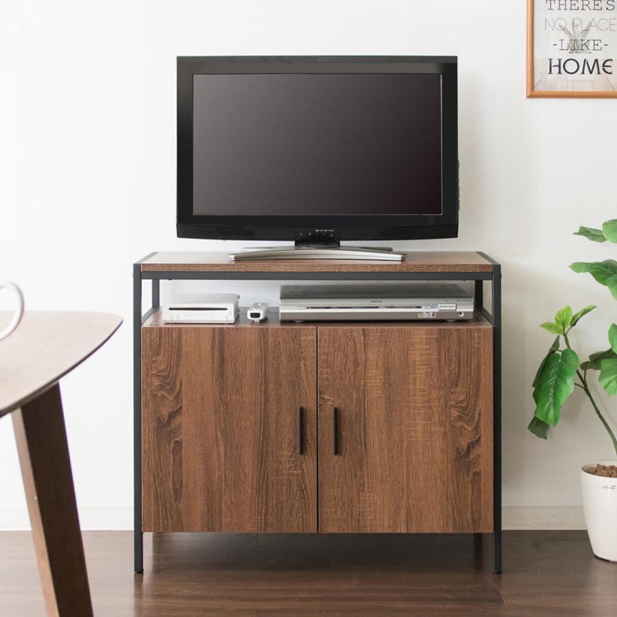 テレビ台 ハイタイプ オープン収納付 キャビネット 幅80cm （ テレビ 