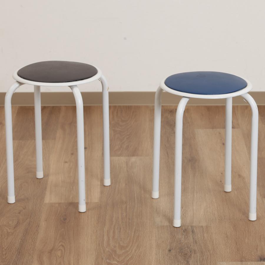 不二貿易（Fuji Boeki） 丸椅子 12脚セット カラフル 高さ45cm