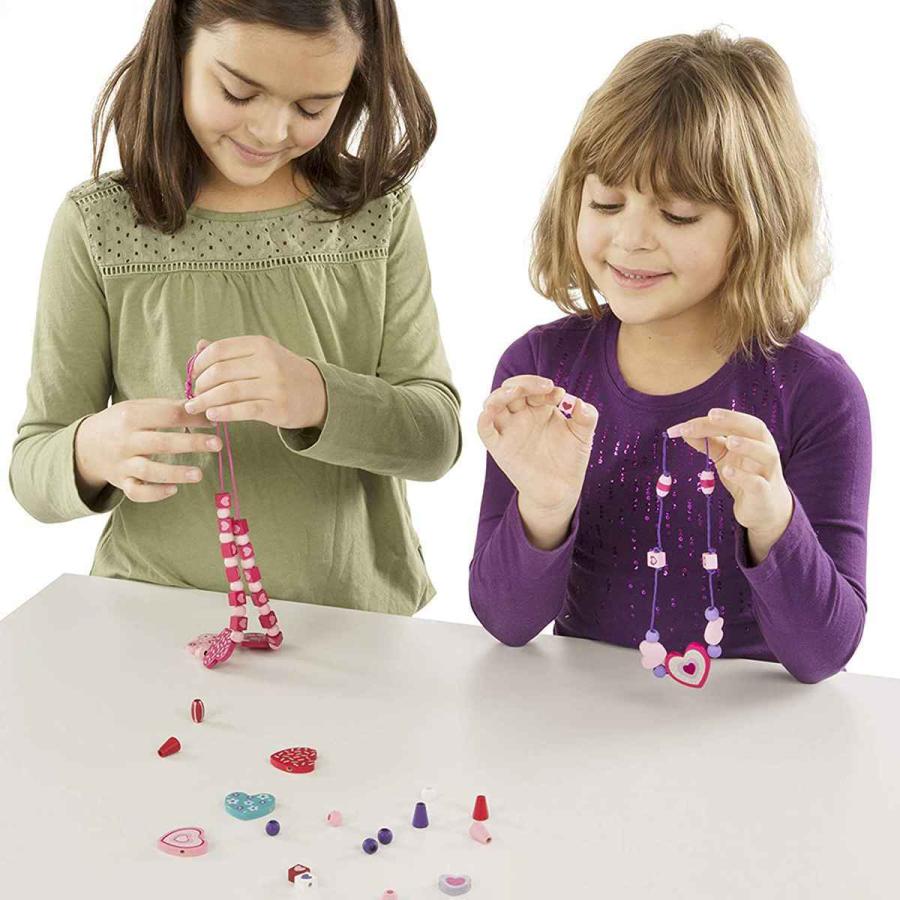 おもちゃ Melissa&Doug スイートハート ビーズセット 女の子 4歳 （ 木製おもちゃ 木製玩具 ビーズ アクセサリー 木のおもちゃ 知育玩具 子供 ）｜colorfulbox｜02
