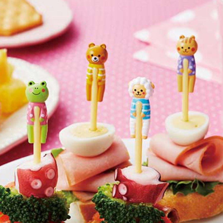 ピック 4本入り もちっこロングピック お弁当ピック おかずピック 子供 弁当 飾り 買収