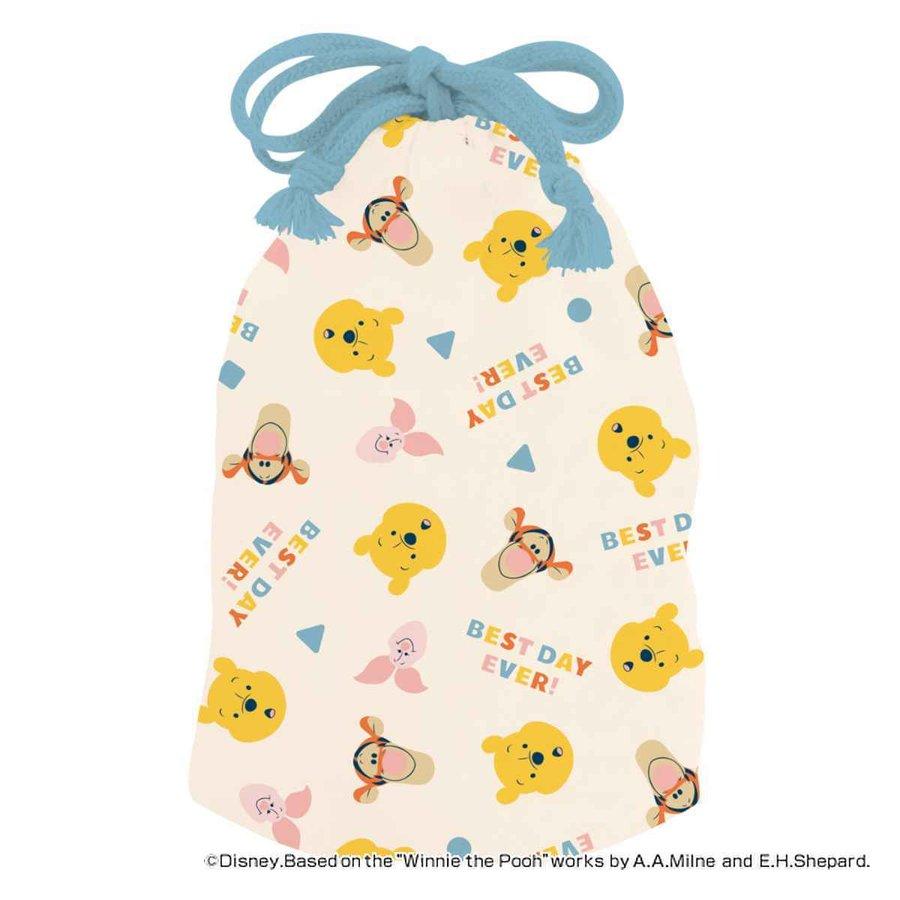 お弁当グッズのカラフルボックスコップ袋 巾着 くまのプーさん Peek A Boo プーさん 巾着袋 コップ入れ 歯ブラシ 給食 袋 キッズ 驚きの価格