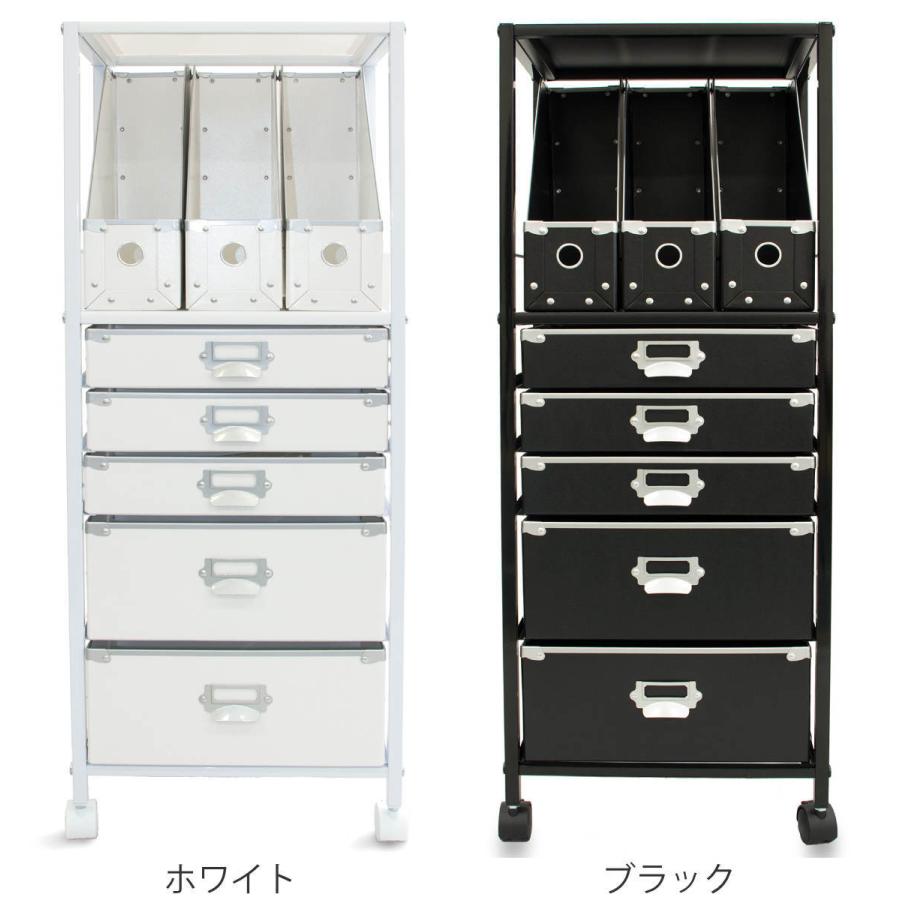 宮武製作所 チェスト ファイルケース付き A4 5段 （ 幅39×奥行27.5×高