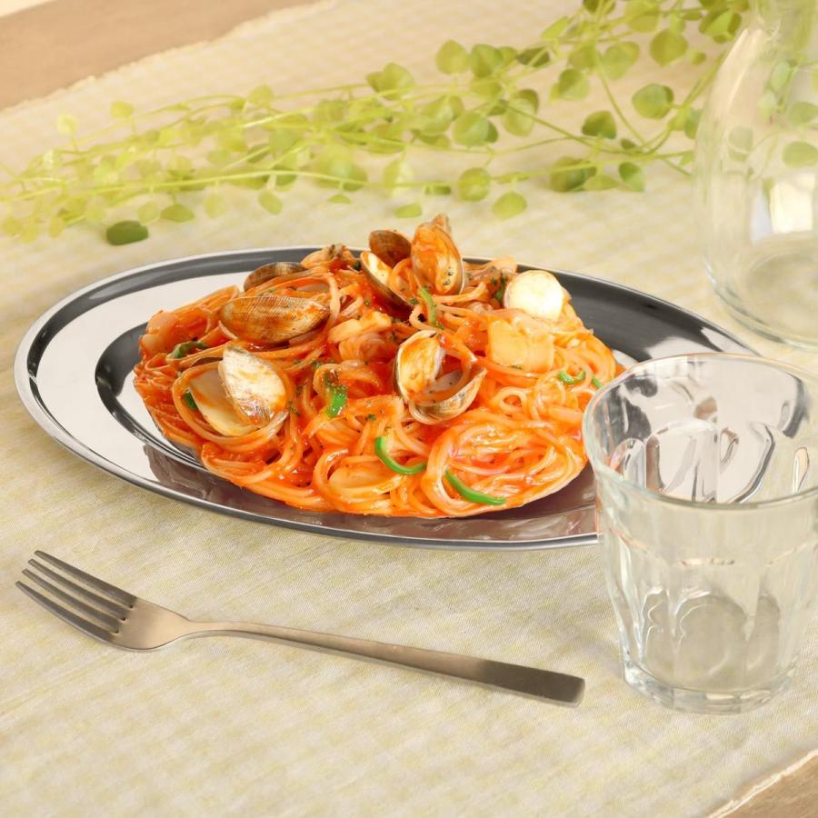 パスタ皿 30cm ステンレス 洋食屋さん （ 食洗機対応 楕円皿