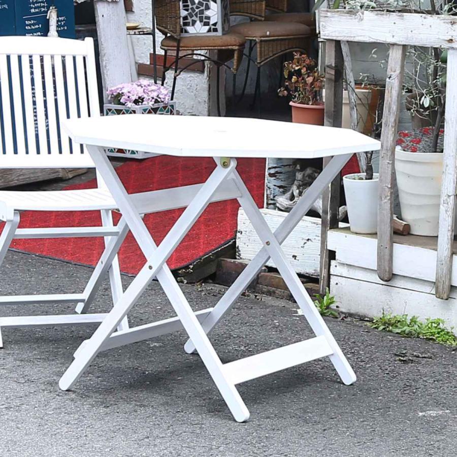 ガーデンテーブル 八角テーブル 幅90cm テーブルセット ガーデン テーブルセット ガーデンファニチャー 木製 折りたたみ 八角形 屋外 バルコニー 八角形 お弁当グッズのカラフルボックス 庭