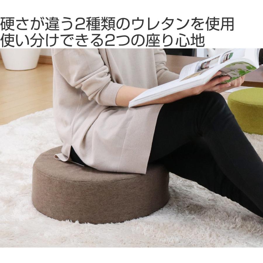 フロアクッション 直径40cm 円形 低反発 高反発 （ フロアチェア 座椅