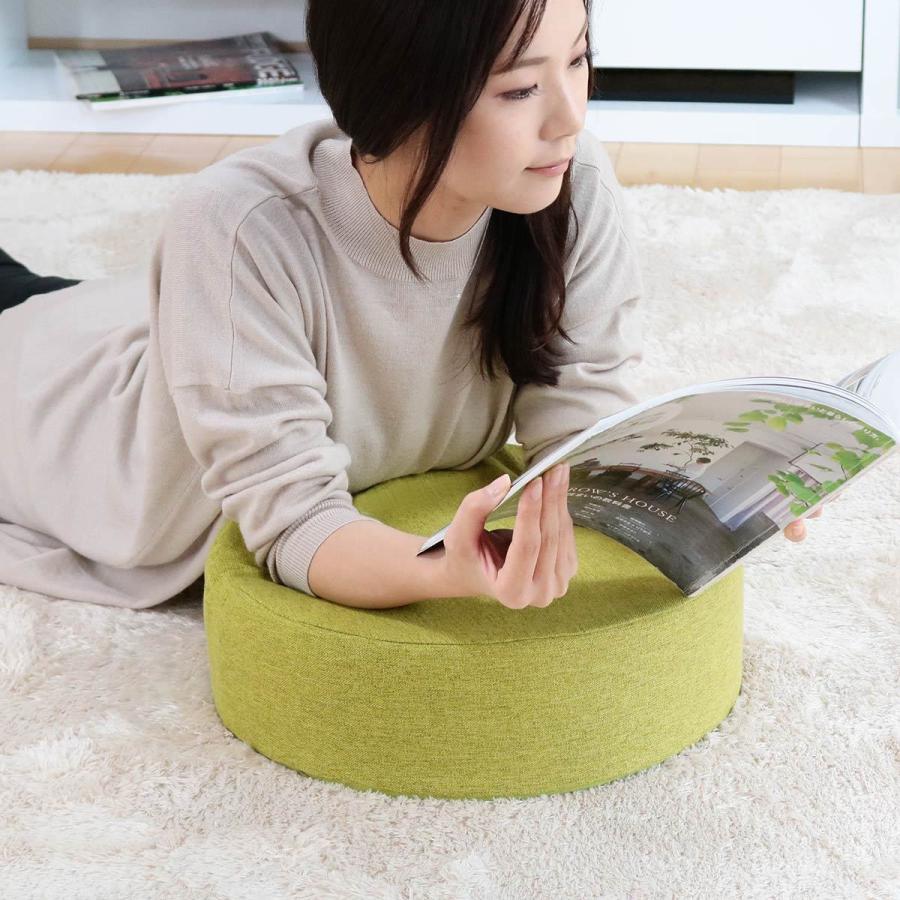 フロアクッション 直径40cm 円形 低反発 高反発 （ フロアチェア 座椅