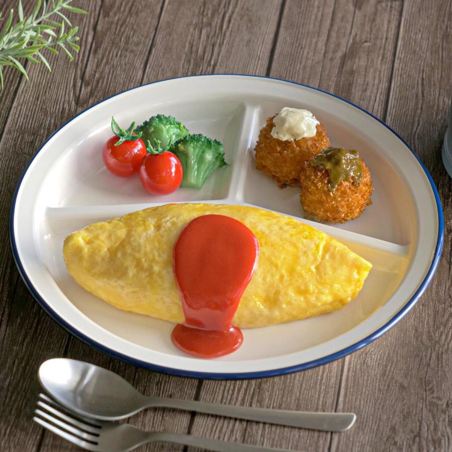 ランチプレート 26cm レトロモーダ プラスチック （ 食洗機対応 電子