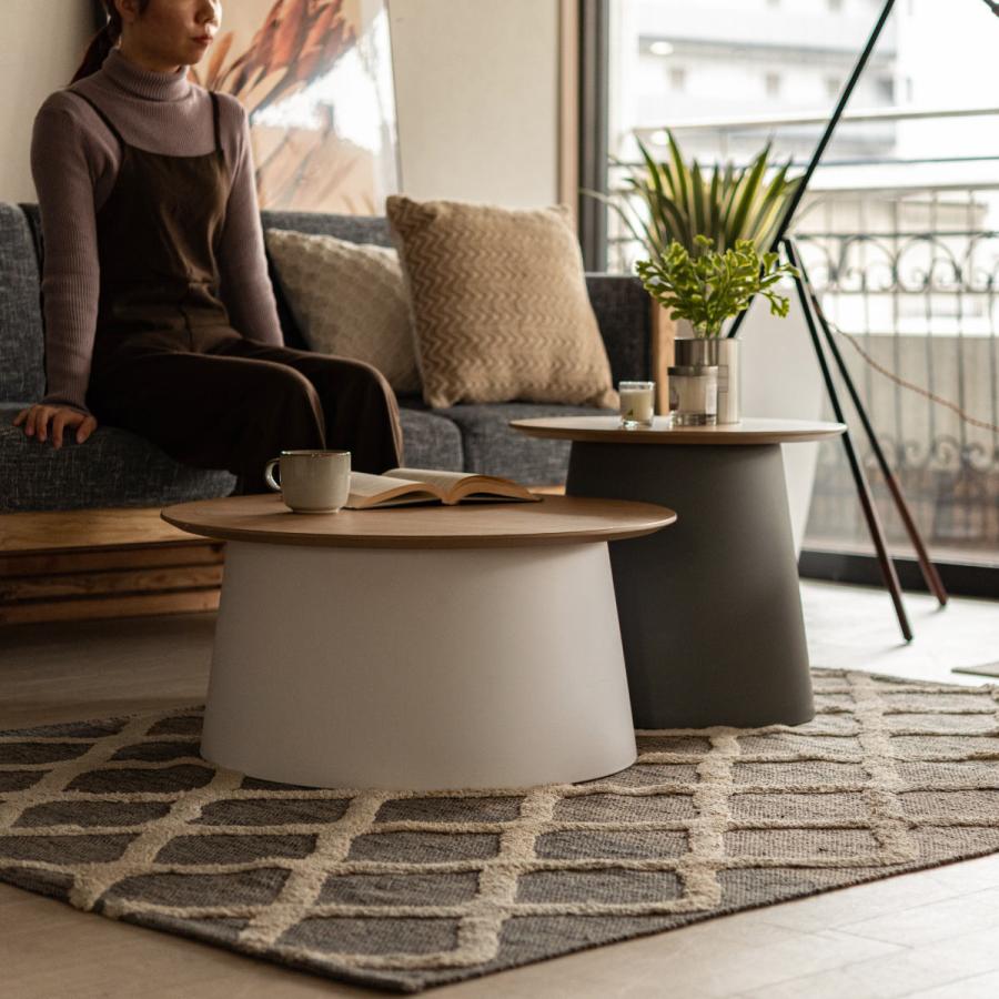 東谷 ラウンドテーブル 幅69cm 円形 木製 （ テーブル リビング