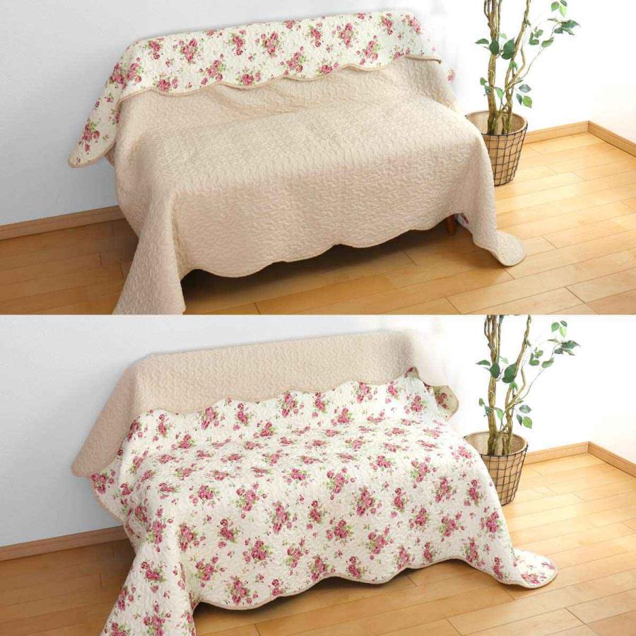 インドブロックキルト　ダブル　マルチカバー　ソファーカバー　ラスト1枚 インドブロックキルトダブルマルチカバーソファーカバーラスト1枚