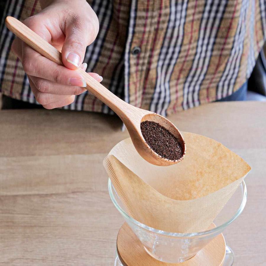 コーヒースプーン 19cm 日本 1杯分 CAFECA 木製 コーヒー用品 コーヒーメジャー スプーン カトラリー メジャースプーン T-ポイント5倍